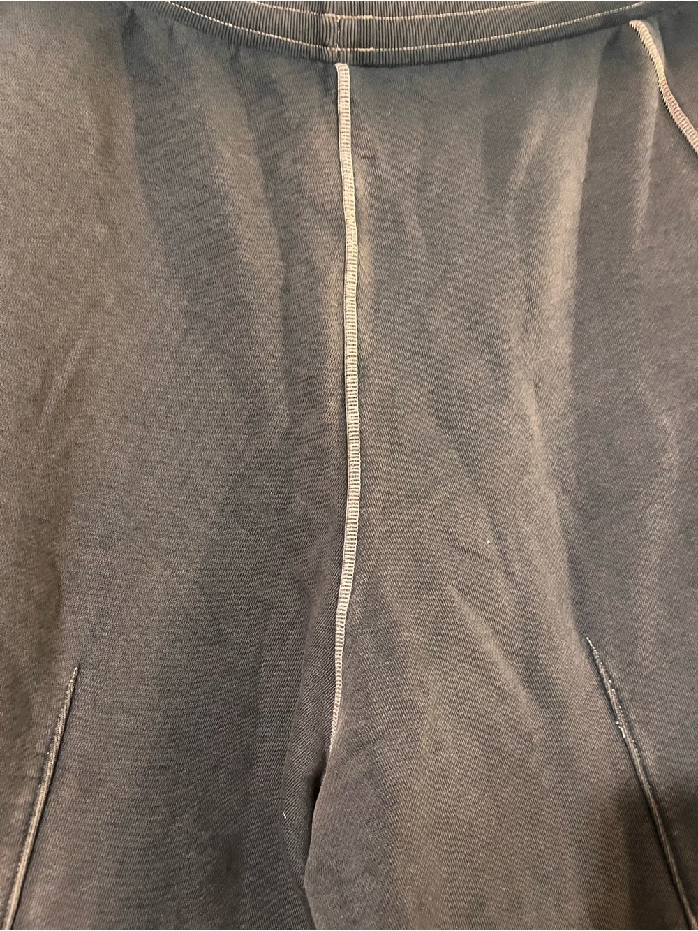 Free People Acid-Washed Brown Wide-Leg Sweatpants - Picture 4 of 6